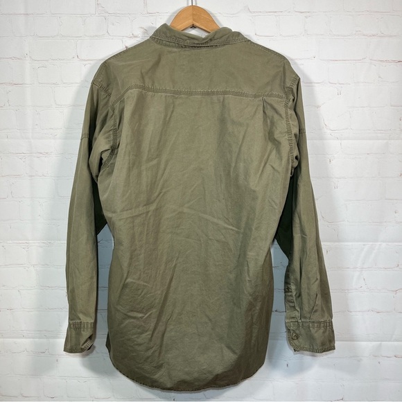 Red Head Brand Co Mens Green Long Sleeve Work Shirt Button Down Size Medium - Picture 11 of 11